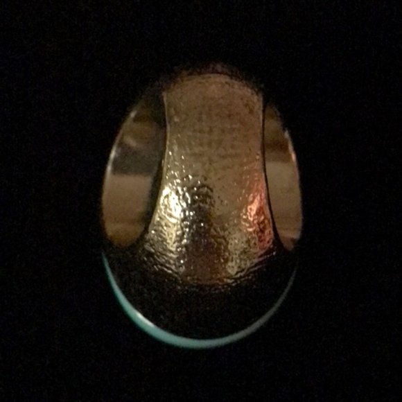 SOLD 🛍 Vintage Custom Made Green Jade Gold Ring - Picture 6 of 9